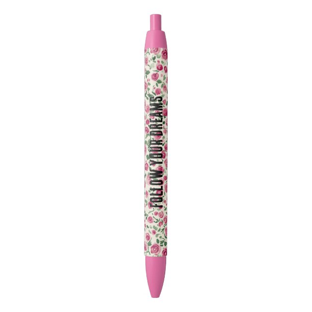 Pretty Pink Roses Pen (Front Vertical)