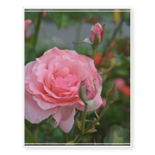 Pretty Pink Roses Temporary Tattoos