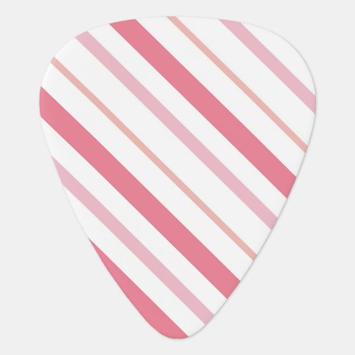 Pretty Pink Shades Lines Seamless Pattern Guitar Pick