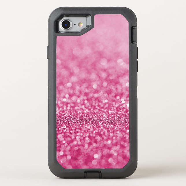 Pretty Pink Sparkles Otterbox iPhone Case (Back)