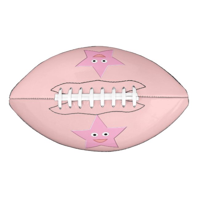 Pretty Pink Star Football (Front)