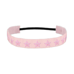 Pretty Pink Star Non-Slip Headband