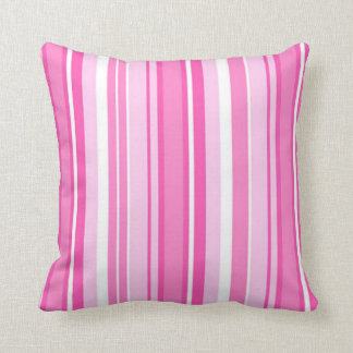 Pretty Pink Stripes Decorative Pillow