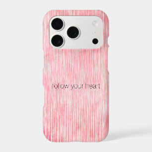 Pretty Pink Stripes iPhone 17 Pro Case