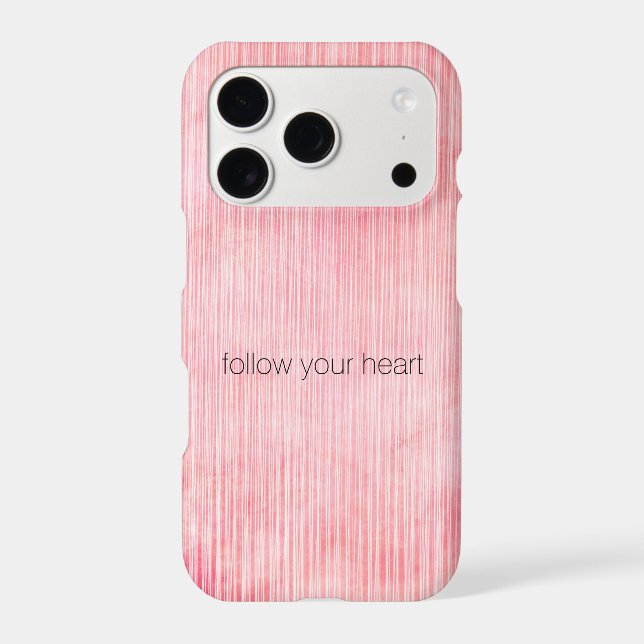 Pretty Pink Stripes iPhone Case (Back)