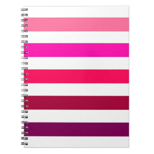 Pretty Pink Stripes Notebook
