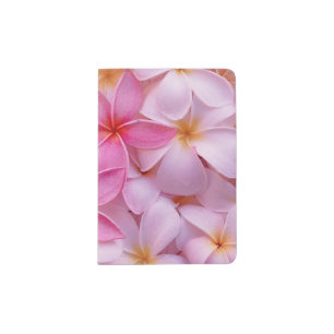 Pretty Pink Summer Flowers Passport Holder