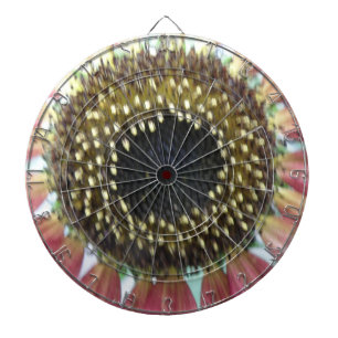 Pretty Pink Sunflower Dart Board
