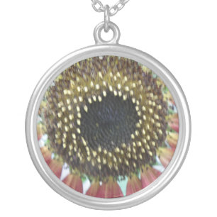 Pretty Pink Sunflower Necklace