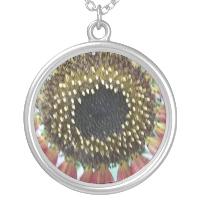 Pretty Pink Sunflower Necklace (Front)