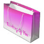 Pretty Pink Thinking Of You Large Gift Bag