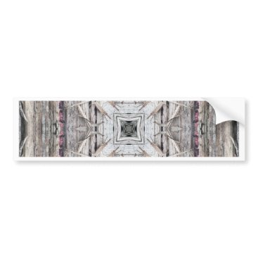 Pretty Pink Tinged Aztec Inspired Pattern Bumper Sticker Pretty Pink Tinged Aztec Inspired Pattern Bumper Sticker