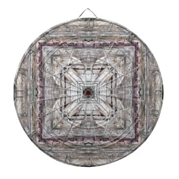 Pretty Pink Tinged Aztec Inspired Pattern Dartboard With Darts Pretty Pink Tinged Aztec Inspired Pattern Dartboard With Darts
