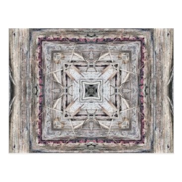 Pretty Pink Tinged Aztec Inspired Pattern Postcard Pretty Pink Tinged Aztec Inspired Pattern Postcard