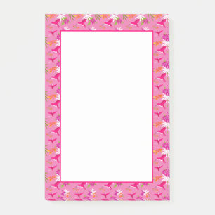 Pretty Pink Tropical Hummingbird Post-it Notes