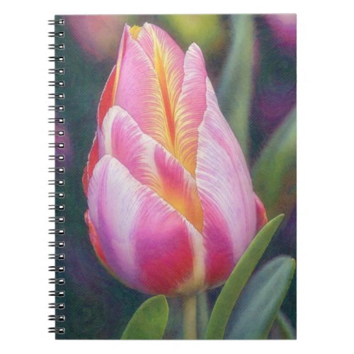 Pretty Pink Tulip Art Flower Journal