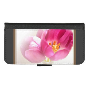 Pretty Pink Tulips iPhone 8/7 Wallet Case