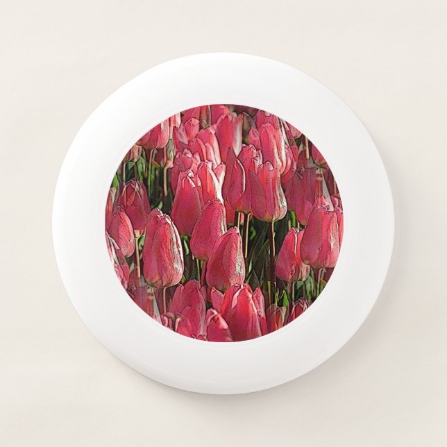 Pretty Pink Tulips Wham-O Frisbee (Front)