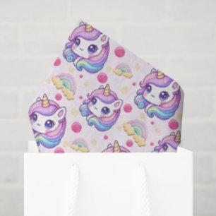 Pretty Pink Unicorns Tissue Paper