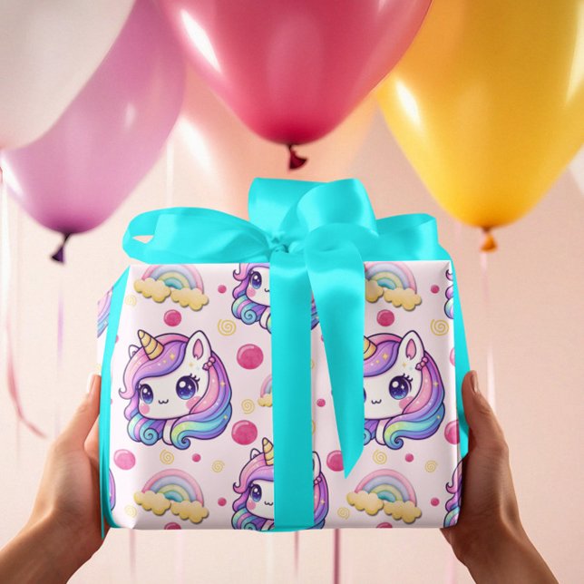 Pretty Pink Unicorns  Wrapping Paper Sheets (Creator Uploaded)
