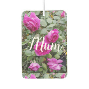 Pretty Pink Vintage Rose Flower Birthday Mom Air Freshener
