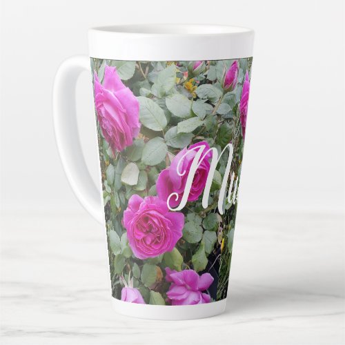 Pretty Pink Vintage Rose Flower Birthday Mom Mug