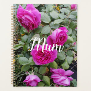 Pretty Pink Vintage Rose Flower Birthday Mom Mug N Planner