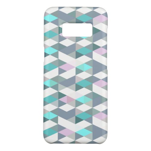 Pretty Pink Violet Purple Aqua Triangles Pattern Case_Mate Samsung Galaxy S8 Case