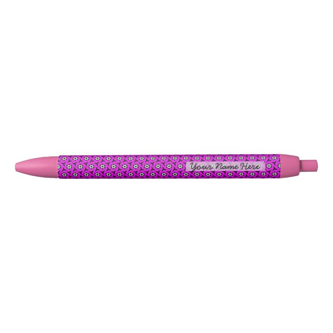 Pretty Pink Whirly Pattern Add Your Name