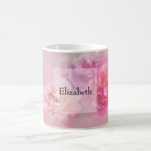 Pretty Pink & White Carnations Photograph Coffee Mug