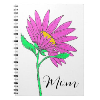 Pretty Pink Whymisical Acrylic Flower Painting Notebook