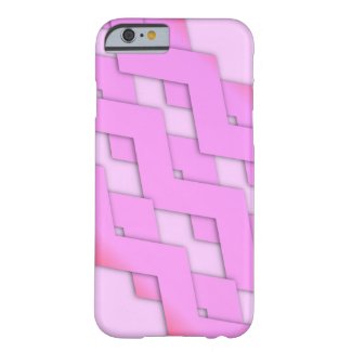 Pretty Pink Zigzag Design Barely There iPhone 6 Case