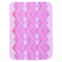 Pretty Pink Zigzag Stroller Blankets