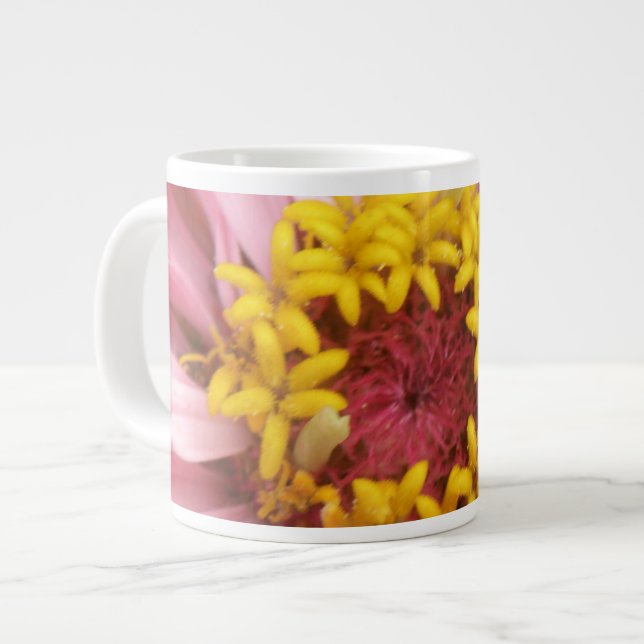 Pretty Pink Zinnia Mug (Front Left)