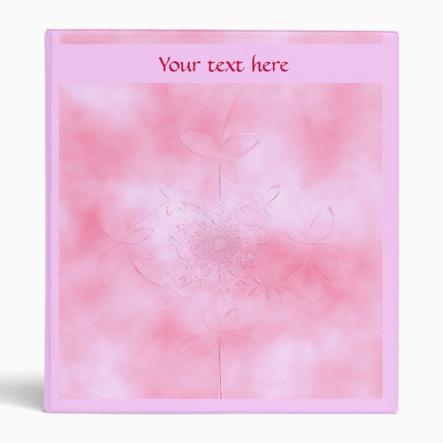 Pretty pinks binder (Front)