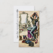 Pretty PinUp Beauty Business Card (Front/Back)