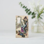 Pretty PinUp Beauty Business Card (Standing Front)