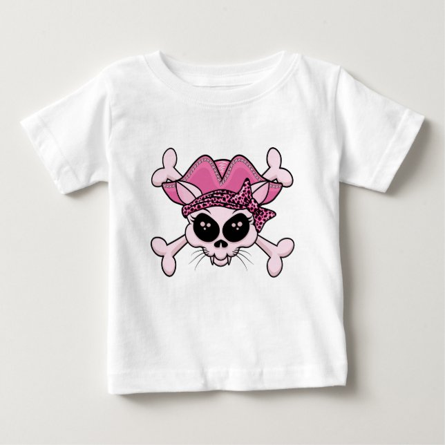 Pretty Pirate Kitty Baby T-Shirt (Front)