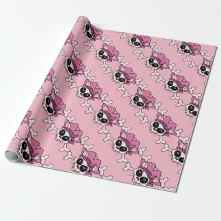 Pretty Pirate Kitty Skull Wrapping Paper