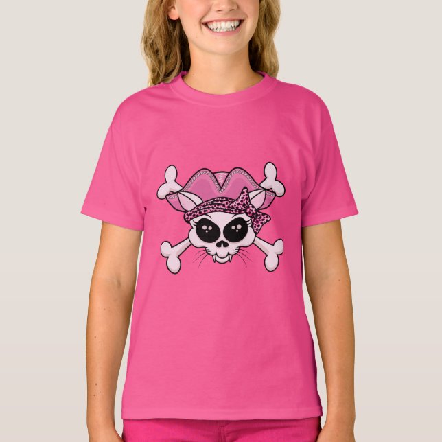 Pretty Pirate Kitty T-Shirt (Front)