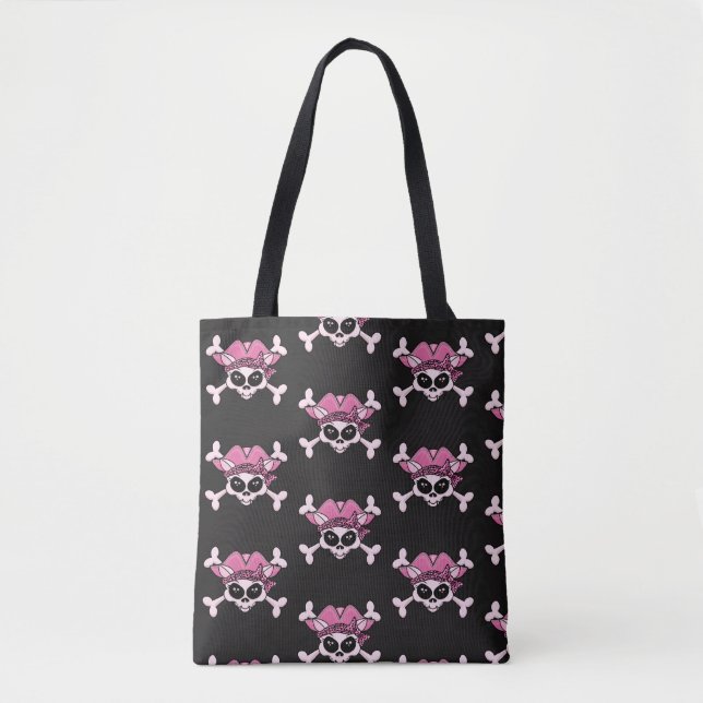 Pretty Pirate Kitty Tote Bag (Front)