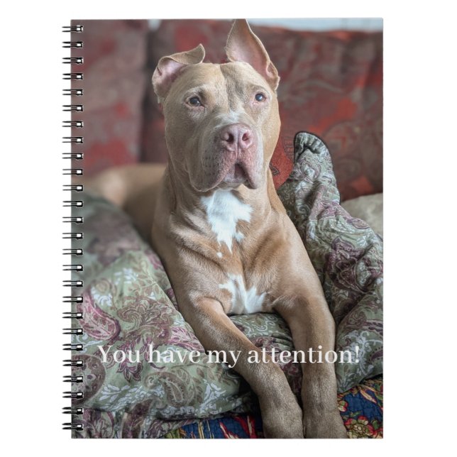 Pretty Pit Bull Notebook (Front)