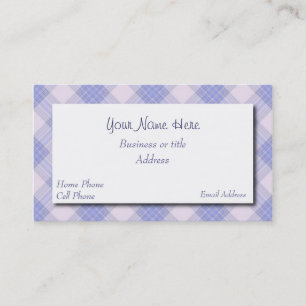 Pretty Plaid Business Card