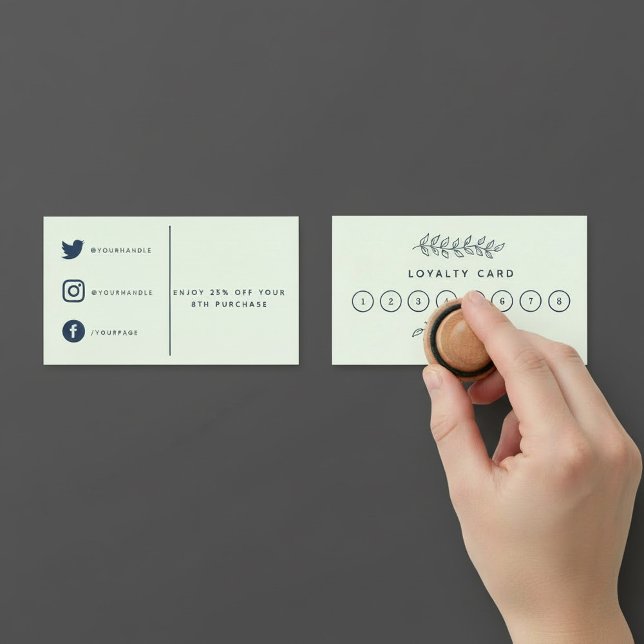 Pretty plant shop, garden loyalty card. (Pretty plant shop, garden loyalty card.)