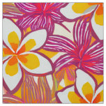 Pretty plumeria aloha print fabric