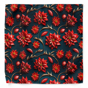 Pretty Poinsettia  Bandana