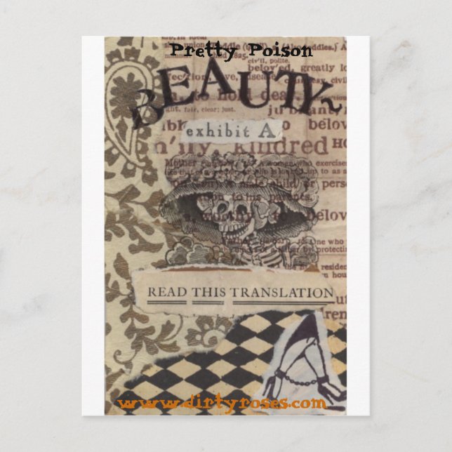 Pretty Poison Beauty Postcard (Front)