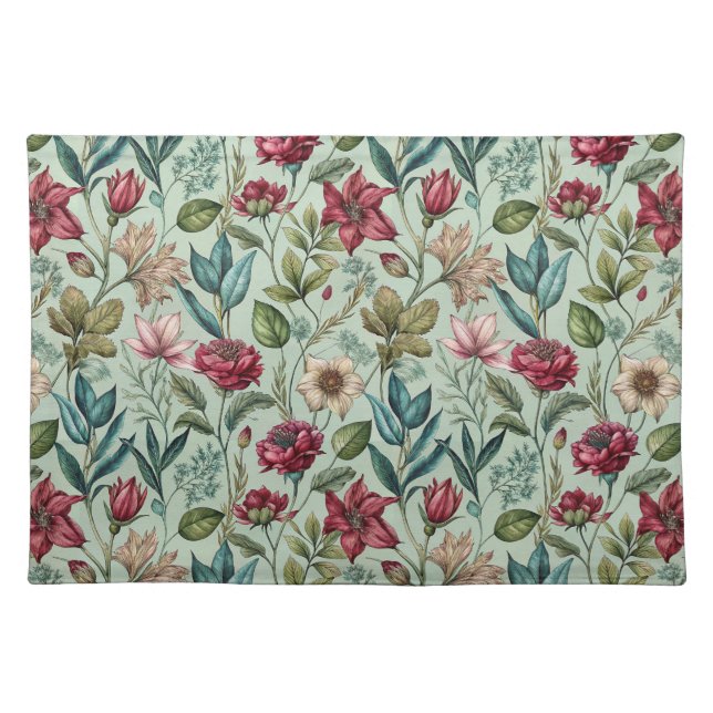 Pretty Poison Petals Cloth Placemat (Front)