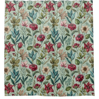 Pretty Poison Petals Shower Curtain