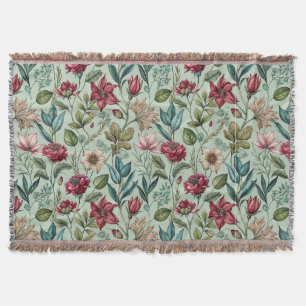 Pretty Poison Petals Throw Blanket